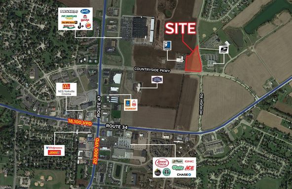 NW Corner of Countryside Pkwy & McHugh Road: Countryside Pkwy & McHugh Road, Yorkville, IL, 60560